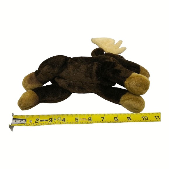 Stuffed Plush Moose 10" Brown No Tag but is Russ Berrie Yamiko Classic - Picture 4 of 6